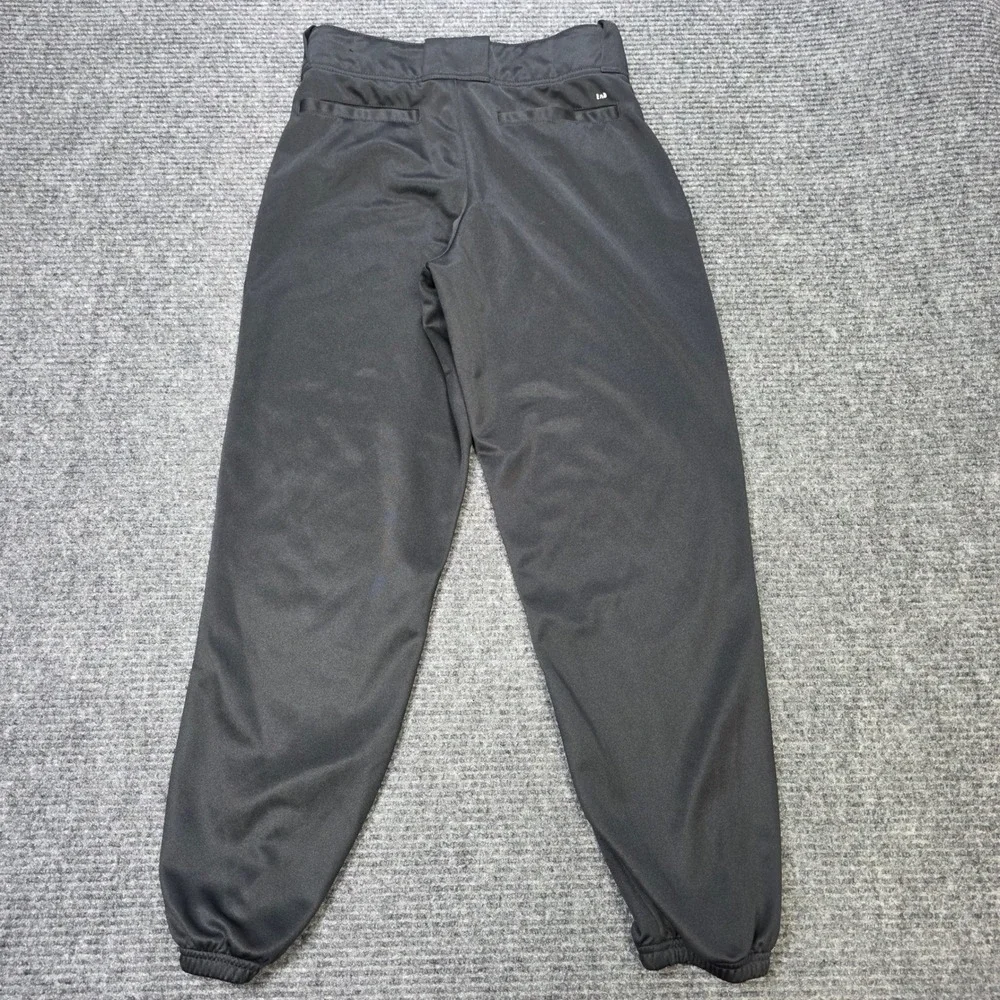 Adidas Baseball Pants Men's Small Black Elastic Cuffs Gripper Waistband Athletic